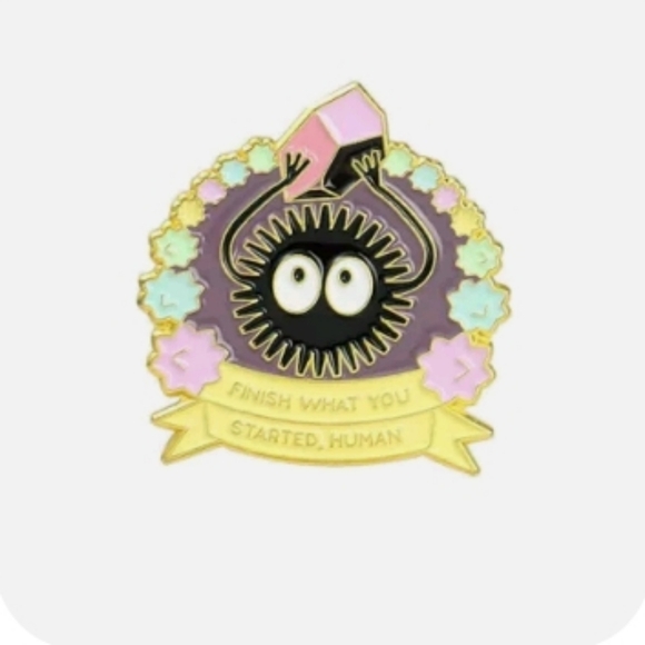 👀 Spirited Away Soot Sprite Anime Pin - Picture 1 of 6